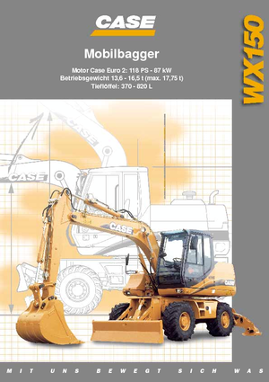 Excavadoras hidráulicas  de ruedas Case WX 150