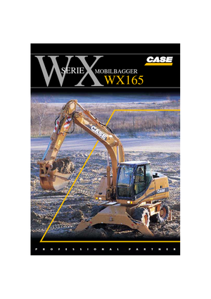 Excavadoras hidráulicas  de ruedas Case WX 165