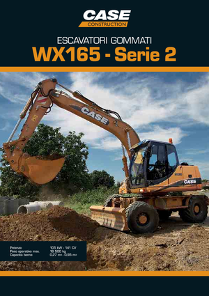 Excavadoras hidráulicas  de ruedas Case WX 165 S-2