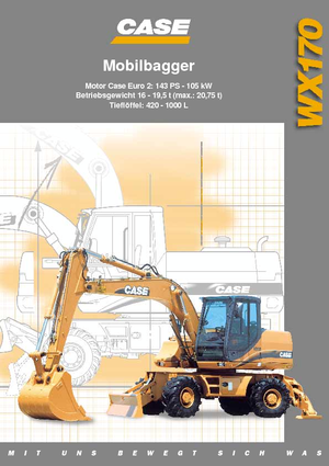 Excavadoras hidráulicas  de ruedas Case WX 170