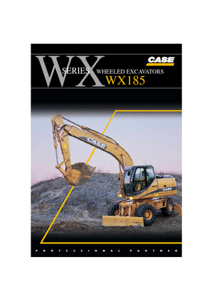 Excavadoras hidráulicas  de ruedas Case WX 185