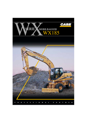 Excavadoras hidráulicas  de ruedas Case WX 185