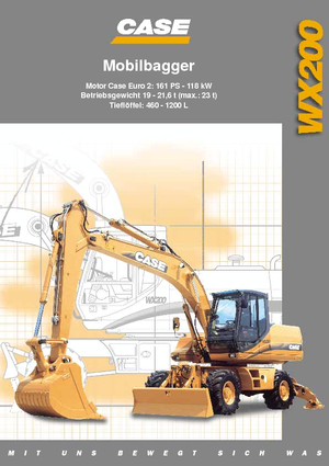 Excavadoras hidráulicas  de ruedas Case WX 200