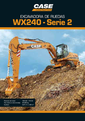 Excavadoras hidráulicas  de ruedas Case WX 240 S-3