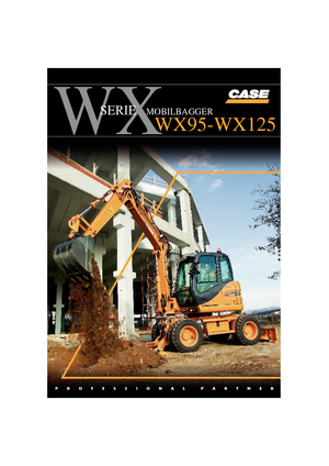 Excavadoras hidráulicas  de ruedas Case WX 125