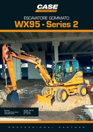 Excavadoras hidráulicas  de ruedas Case WX 95 S-2