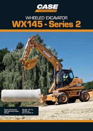 Excavadoras hidráulicas  de ruedas Case WX145 S-3