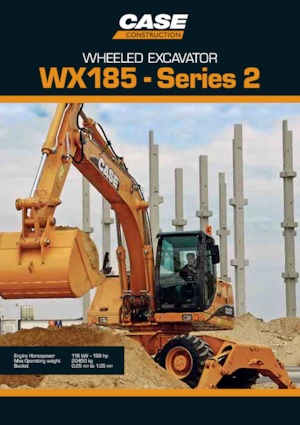 Excavadoras hidráulicas  de ruedas Case WX185 S-2