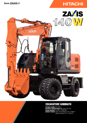 Excavadoras hidráulicas  de ruedas Hitachi ZX 140 W 3