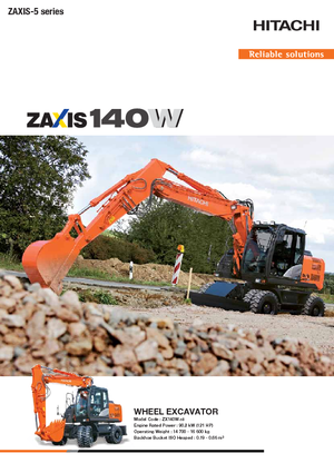 Excavadoras hidráulicas  de ruedas Hitachi ZX 140 W 5