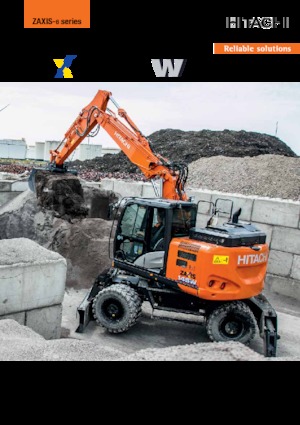 Excavadoras hidráulicas  de ruedas Hitachi ZX145W-6