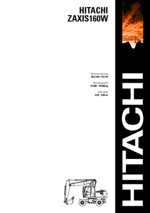 Excavadoras de orugas Hitachi ZX 160 W