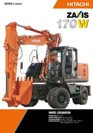 Excavadoras hidráulicas  de ruedas Hitachi ZX 170 W-3
