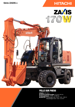 Excavadoras hidráulicas  de ruedas Hitachi ZX 170 W-3