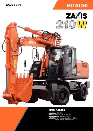 Excavadoras de orugas Hitachi ZX 210 W 3