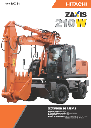 Excavadoras de orugas Hitachi ZX 210 W 3