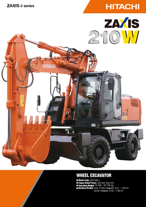 Excavadoras de orugas Hitachi ZX 210 W 3