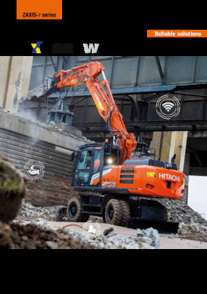 Excavadoras hidráulicas  de ruedas Hitachi ZX220W-7