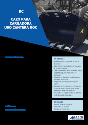 Cucharas de cargadoras Arden L51RC