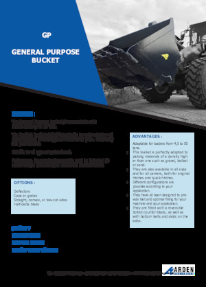 Cucharas de cargadoras Arden L40GP