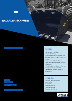 Cucharas de cargadoras Arden L71HD