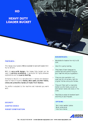 Cucharas de cargadoras Arden L71HD