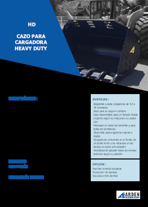 Cucharas de cargadoras Arden L71HD