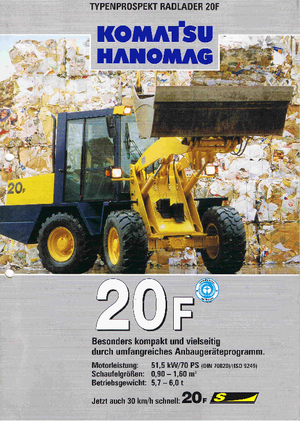 Cargadoras de ruedas Hanomag 20 F