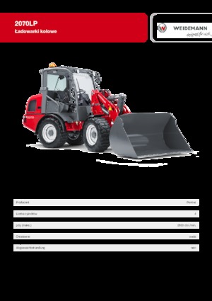 Cargadoras de ruedas Weidemann 2070LP