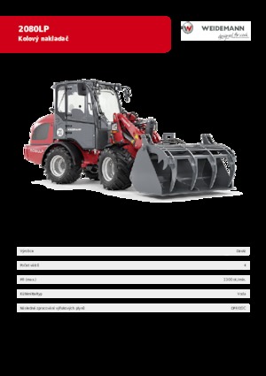 Cargadoras de ruedas Weidemann 2080 LP 