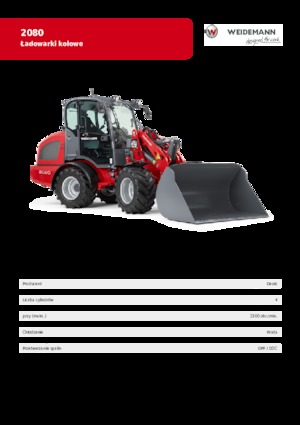 Cargadoras de ruedas Weidemann 2080
