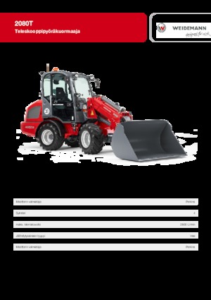 Cargadoras de ruedas Weidemann 2080 T