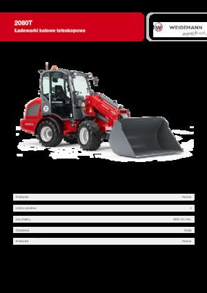 Cargadoras de ruedas Weidemann 2080 T