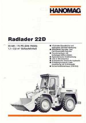 Cargadoras de ruedas Hanomag 22 D
