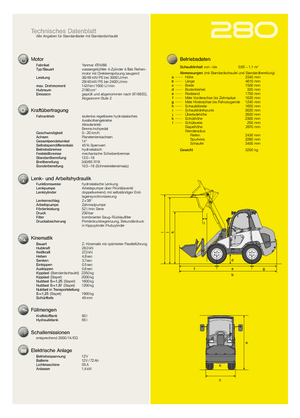 Cargadoras de ruedas Kramer 280