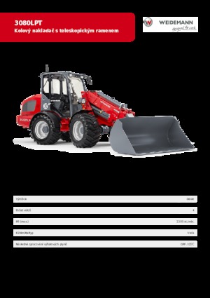 Cargadoras de ruedas Weidemann 3080 LP T 