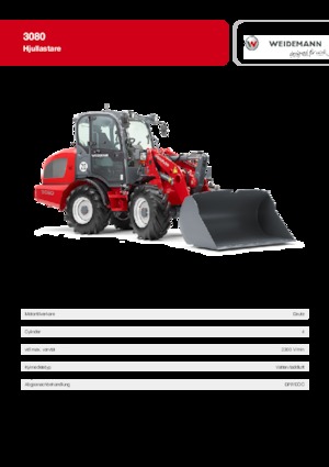 Cargadoras de ruedas Weidemann 3080