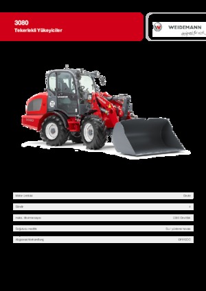 Cargadoras de ruedas Weidemann 3080