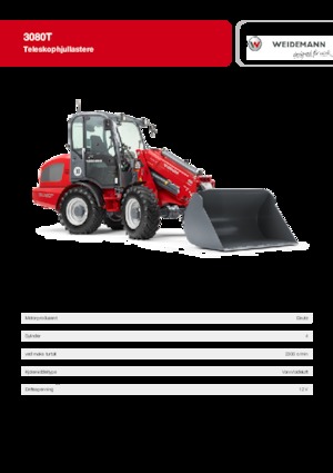 Cargadoras de ruedas Weidemann 3080 T