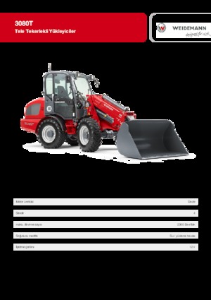 Cargadoras de ruedas Weidemann 3080 T