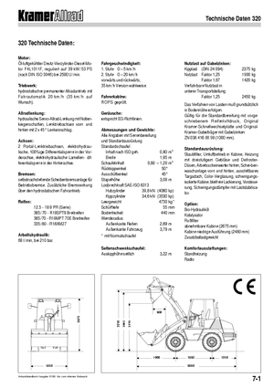 Cargadoras de ruedas Kramer 320