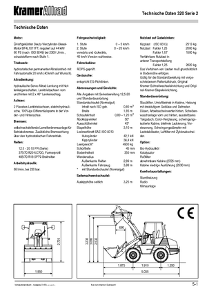 Cargadoras de ruedas Kramer 320 Serie 2