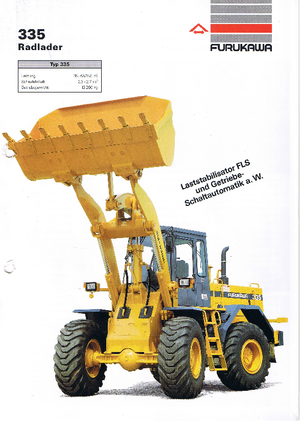 Cargadoras de ruedas Furukawa 335