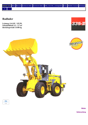 Cargadoras de ruedas Furukawa 335 II