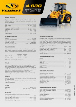 Cargadoras de ruedas Venieri 4.63 G