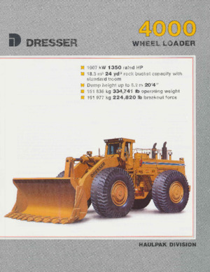Cargadoras de ruedas Dresser 4000