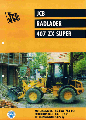 Cargadoras de ruedas JCB 407 ZX Super
