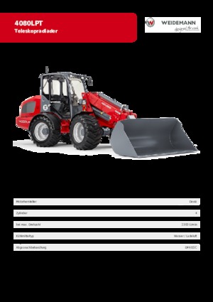 Cargadoras de ruedas Weidemann 4080 LP T 