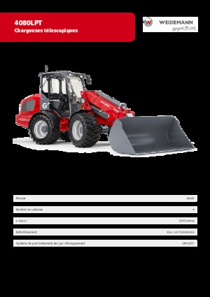 Cargadoras de ruedas Weidemann 4080 LP T 
