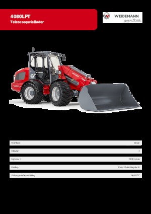 Cargadoras de ruedas Weidemann 4080 LP T 
